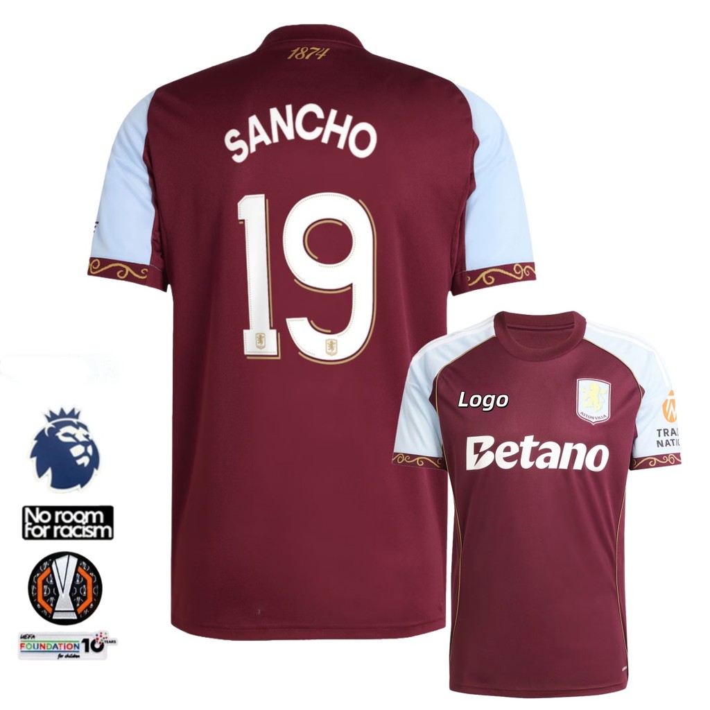 Áo Bóng Đá Aston Villa Home 2025/26 Cho Nam