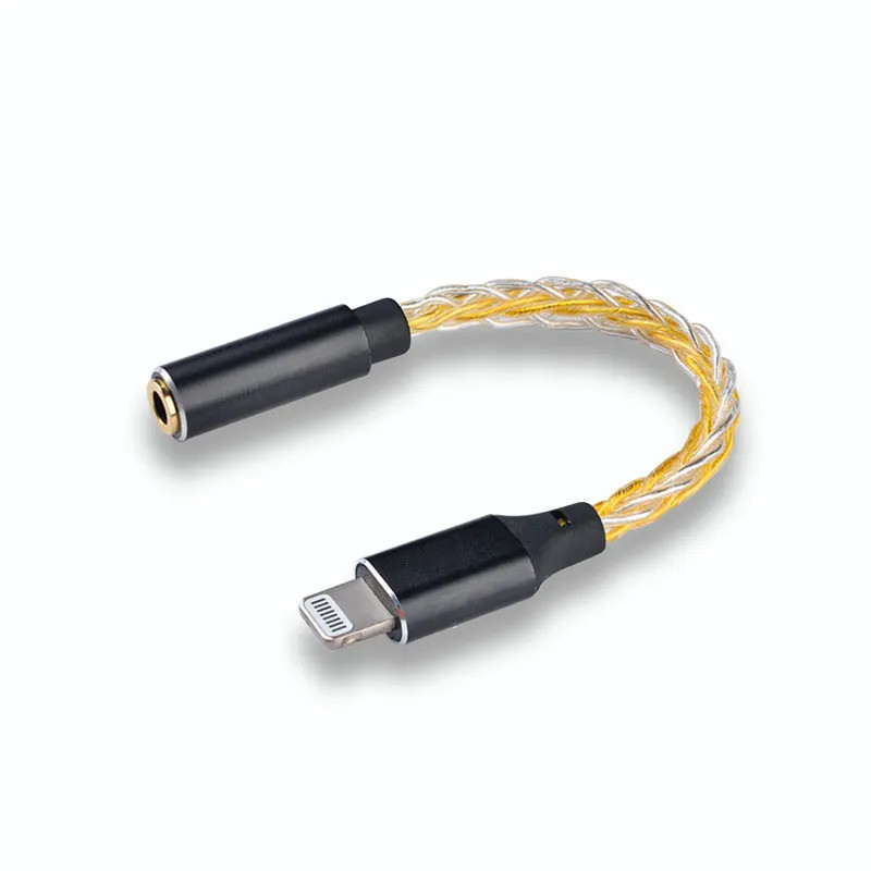 JCALLY JM08L HiFi Bộ khuếch đại tai nghe 3,5 mm sang ánh sáng Bộ chuyển đổi tai nghe C101 DAC 8 chân