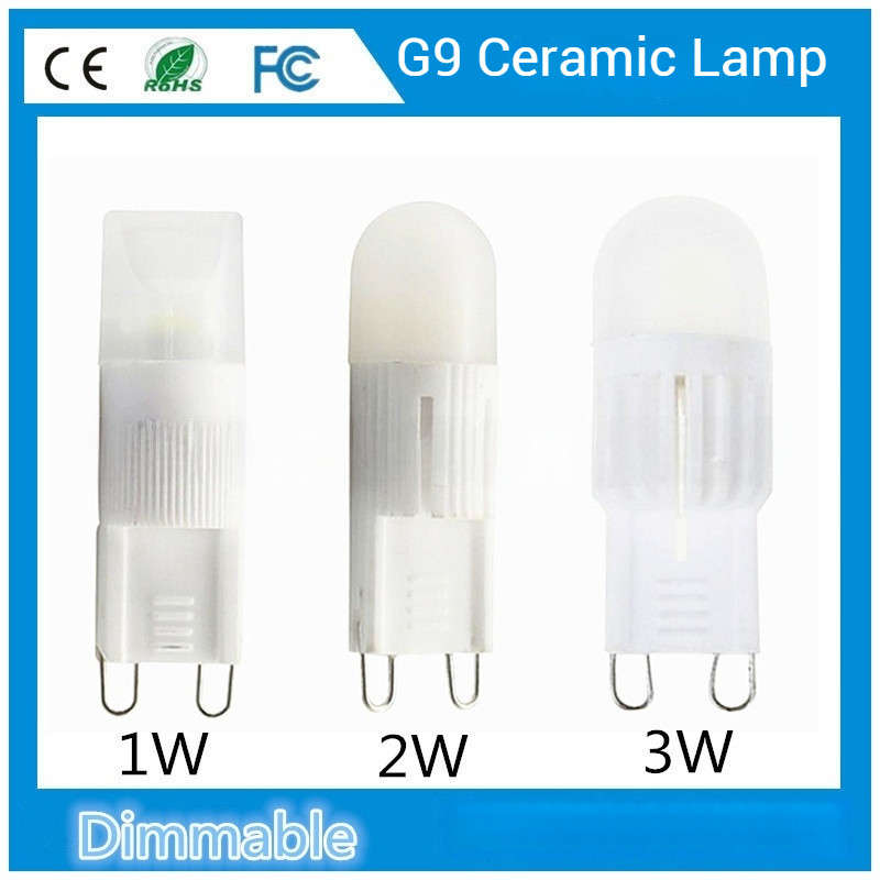 [220V] Đèn LED ngô bằng gốm G9 Làm mờ 1W Highlight C13 Pin nội tuyến 3W Chip COB