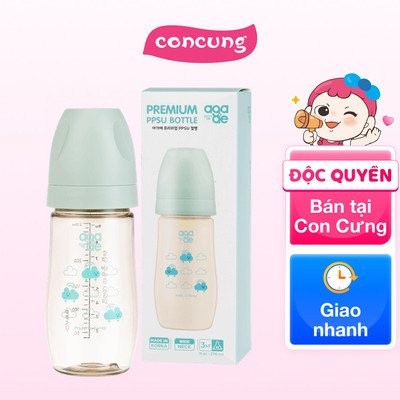 Bình sữa PPSU Aga-ae cao cấp 270ml (mây xanh)