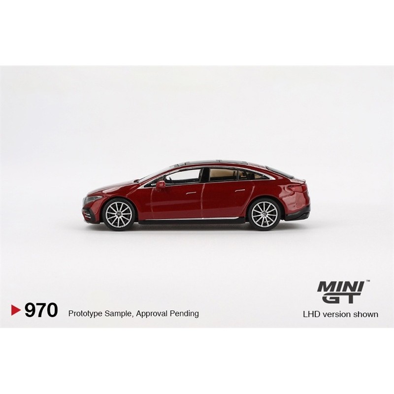 Mô Hình Xe MiniGT Box Version MGT00970 Mercedes-Benz EQS 580 4MATIC Red Metallic