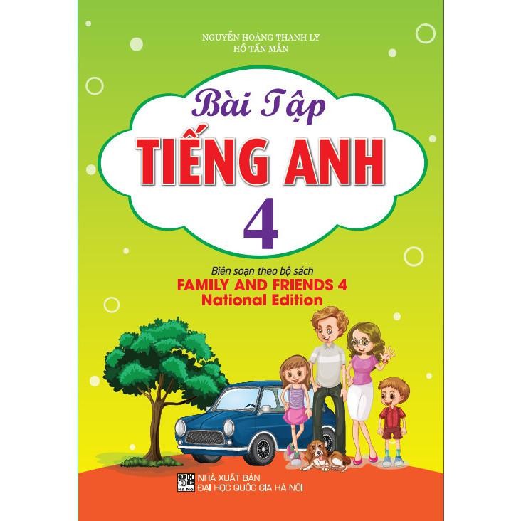 Sách - Bài Tập Tiếng Anh Lớp 4 - Biên Soạn Theo Bộ Sách Family And Friends 4 National Edition - Hồng