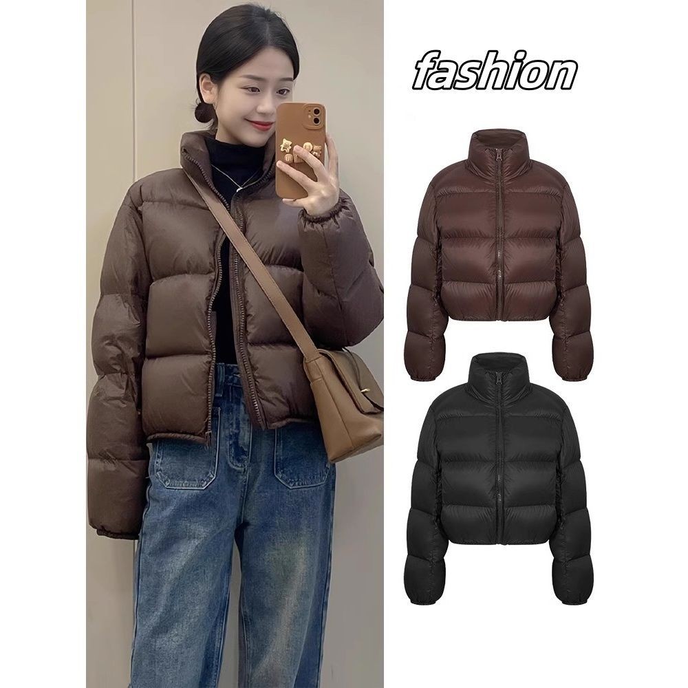 Áo khoác Kendall Jenner cho phụ nữ mùa đông mới mùa thu đông kích thước nhỏ áo khoác phao kiểu Mỹ re