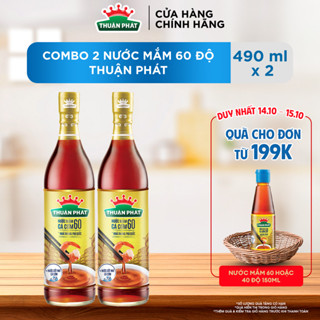 Nước mắm cá cơm Thuận Phát 60 độ đạm 490ml - Từ 3 loại cá cơm Phú Quốc