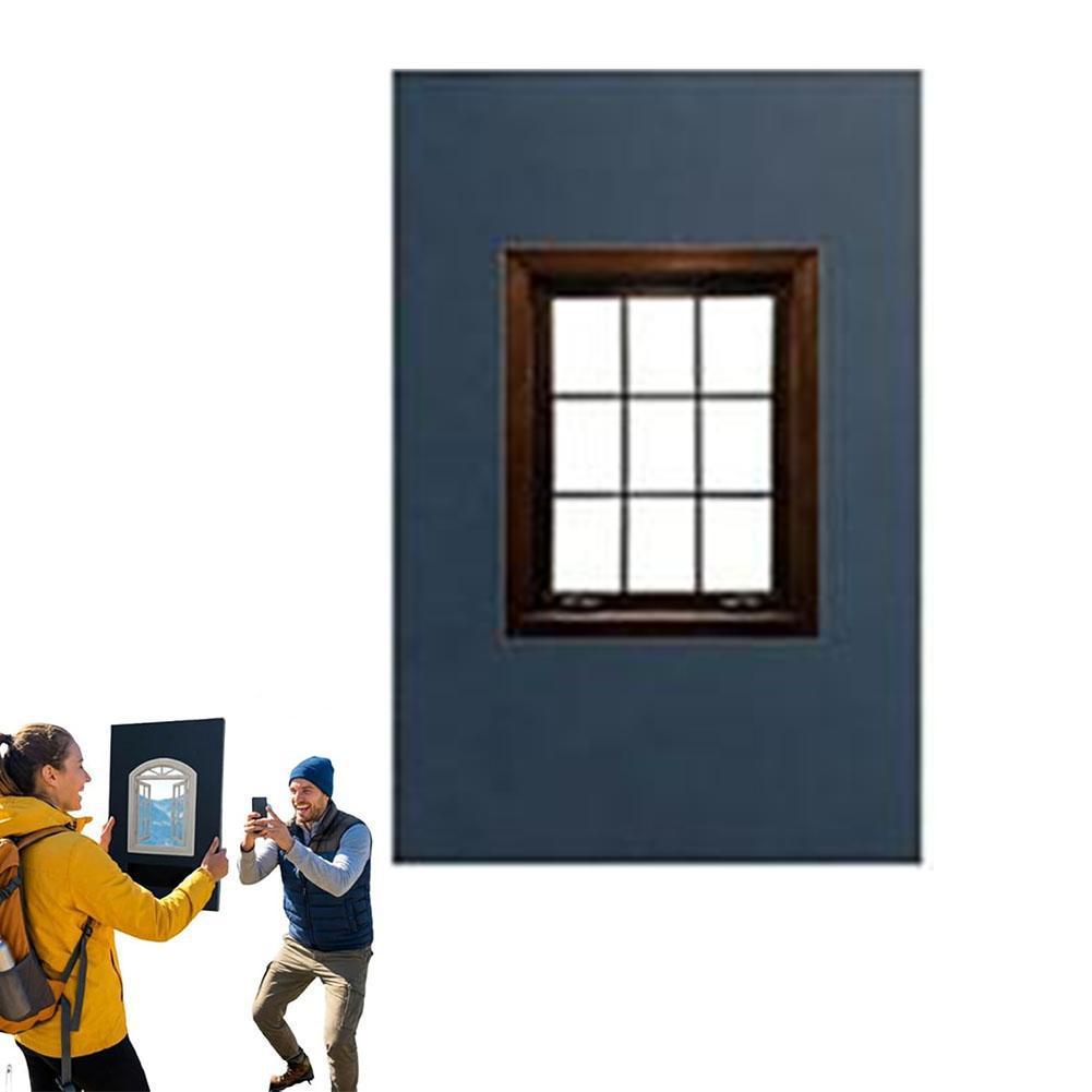 Social Media Photo Prop - Khung cửa sổ cổ điển để chụp ảnh du lịch & chân dung tuyệt đẹp, M9z3