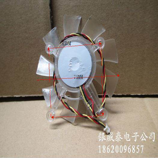 Thích hợp cho Quạt đồ họa Asus 3850 4850 9400 9500 9600 9800GT GTS250