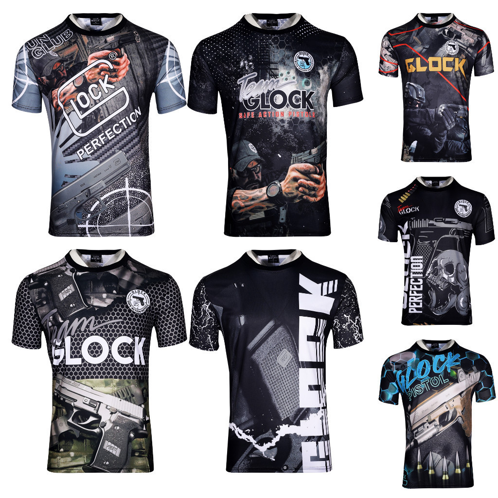 Áo thun Glock In Team Glock Jersey Thiết kế mới Thăng hoa hoàn toàn
