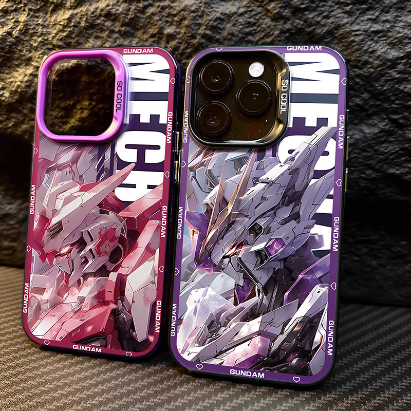 Ốp Điện Thoại Cơ Gundam iPhone16 / 17Pro 15 / 14 Apple 13Pro Laser 12 Cool 11 Mobile Suit XR Nam Pho