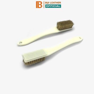Bàn chải đánh giày BỤI LEATHER lông heo P142- đánh xi, vệ sinh giày