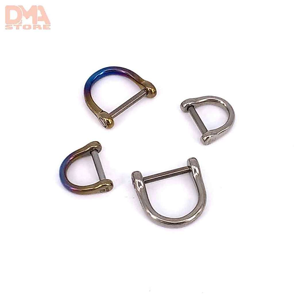 Móc treo ma ní,móc khóa phụ kiện EDC móng ngựa chữ D (Fegve)