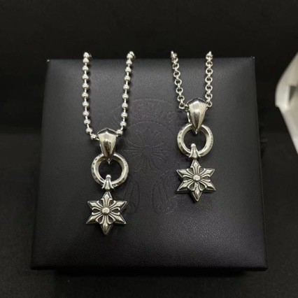 QS5A Chr///rts Small six-pointed star pendant necklace, cross pendant, personalized sweater chain, h