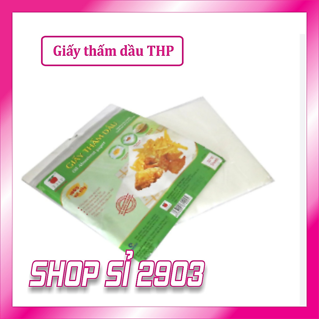 ( Combo 5 xấp =100 tờ) Giấy thấm dầu THP