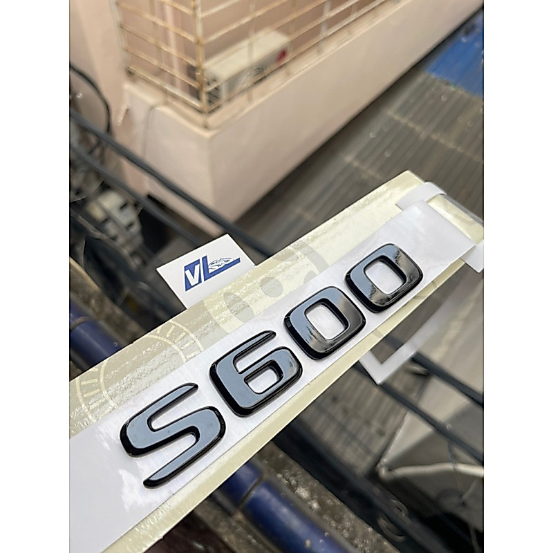 Chữ S600 maybach - Tem S600 mercedes - Logo s600 - biểu tượng S600 màu đen