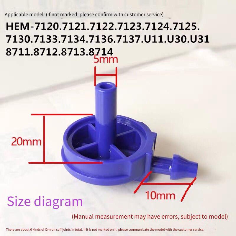 Phụ kiện kết nối màn hình huyết áp Omron cuff khuỷu tay xanh 7121 / 7136 / 7320 / 7201 / 7211