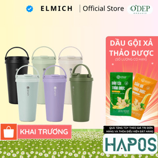  Ly giữ nhiệt Elmich EL-8380 510ml Hàng chính hãng inox 304 quai xách tiện lợi - HAPOS HEL 