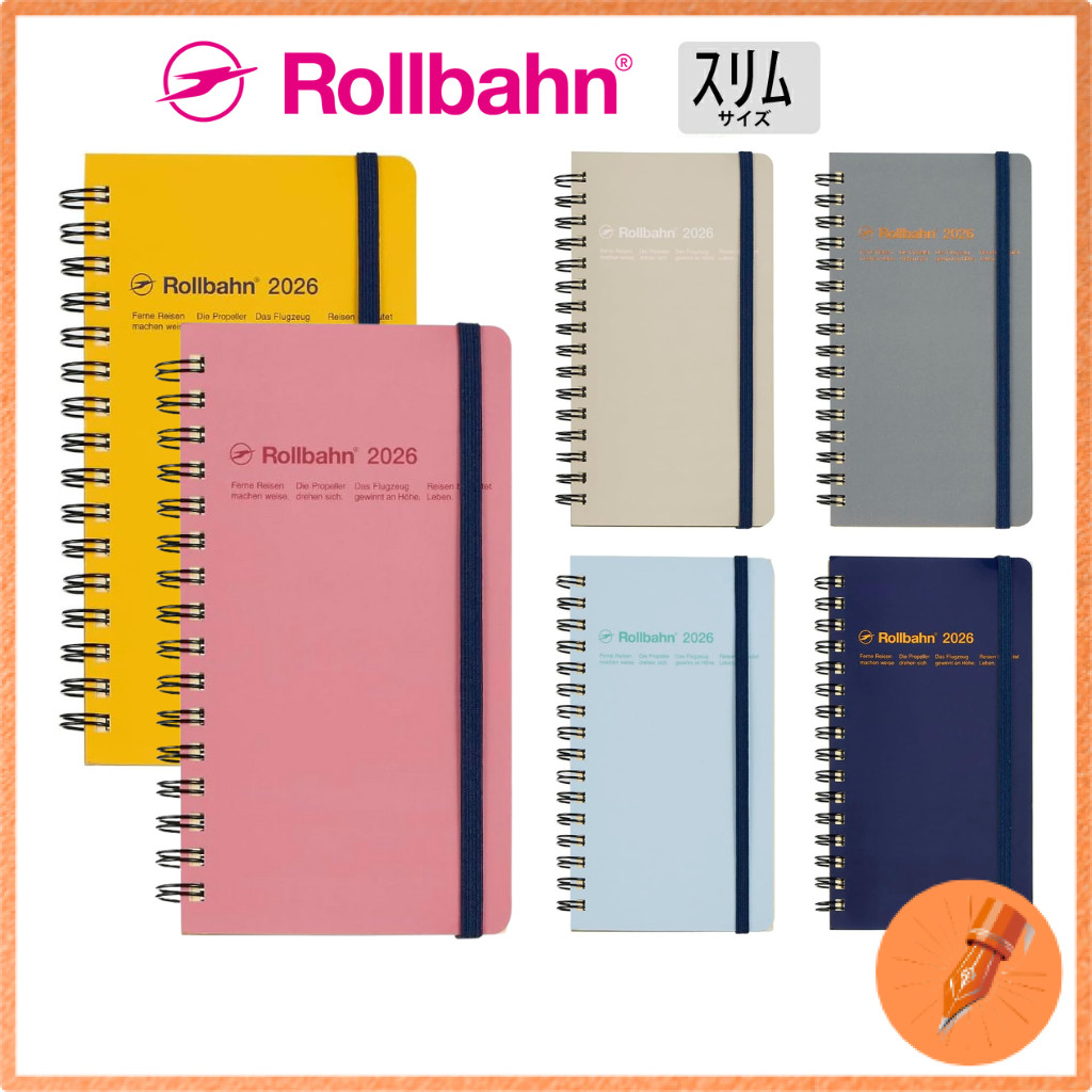 DELFONICS Rollbahn Slim Monthly Planner Diary 2026 Edition Starting October 2025