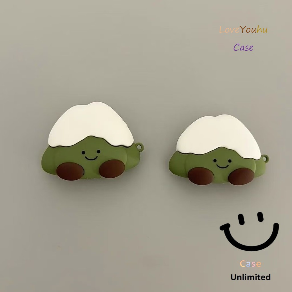 Loveyouhu Dành Cho GOOJODOQ J201 J206 ốp tai ng Case Vỏ Tai Nghe Sáng Tạo Matcha Núi Tuyết Emote hộp