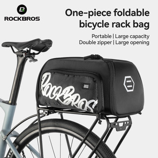 ROCKBROS Túi Giá Xe Đạp Một Mảnh Có Thể Gập Lại 11.6L Dung Tích Mở Rộng Túi Đựng Có Thể Điều Chỉnh Dây Đeo MTB Xe Đạp Đường Bộ Phụ Kiện
