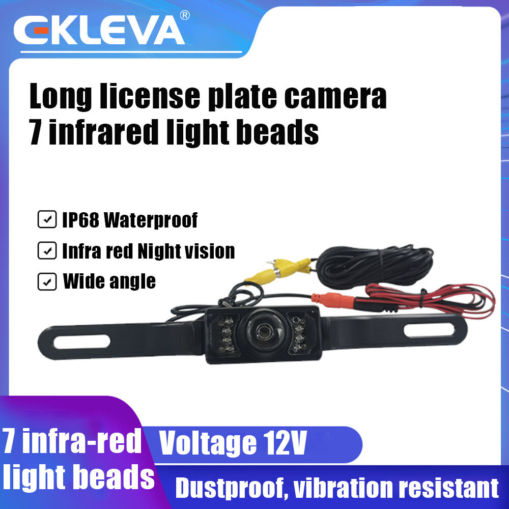 EKLEVA 1 Chiếc HD Chống Nước Chiếu Hậu Ô Tô Ngược Camera Dự Phòng Biển Số Tầm Nhìn Ban Đêm