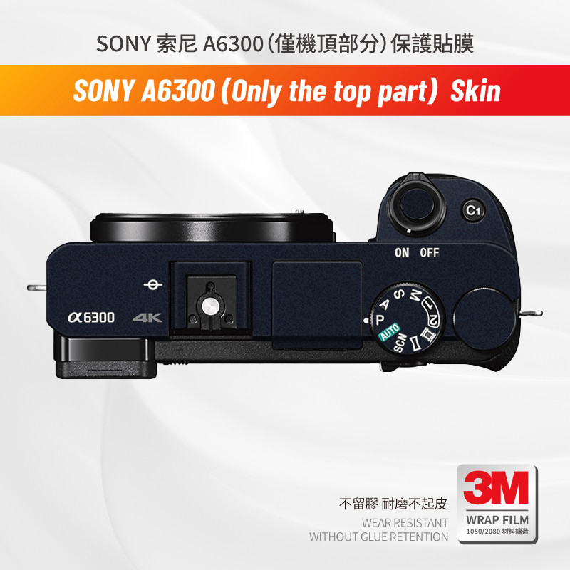 Miếng dán Skin 3M , cao cấp cho máy ảnh SONY A6300 (Only Top Part) Miếng dán chống trầy