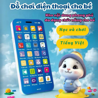 [LOẠI 1 TIẾNG VIỆT] Điện thoại đồ chơi trẻ em Nội dung giáo dục phong phú. Bài hát thiếu nhi Việt Nam Đèn LED MINI BOO
