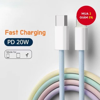 Cáp sạc nhanh PD 20W Type C sang ip cho Iphone 6 / 7 / 8 / X / 11 / 12 / 13 / 14 / Plus / Pro / Pro Max Series