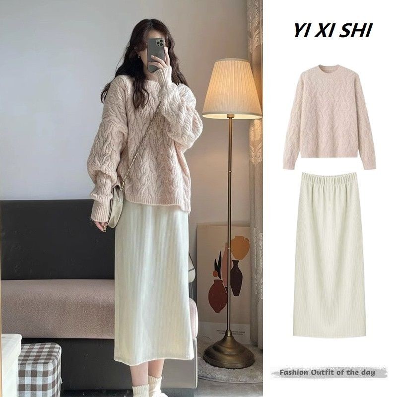 Áo Len Màu Hồng Kikyo Kiểu Pháp Chín Nhẹ Nhàng Mùa Thu Đông