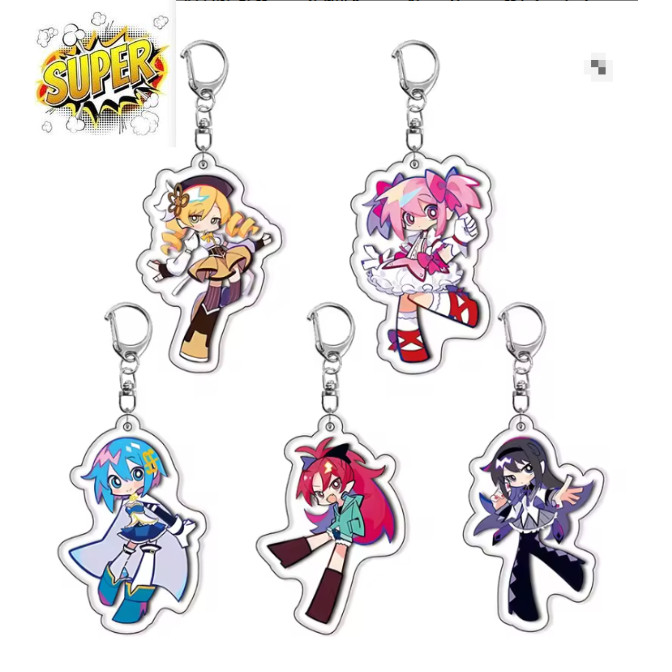 Anime Puella Magi Madoka Magica Keychain Kaname Akemi Homura Miki Sayaka Tomoe Mami Kyoko Pendant