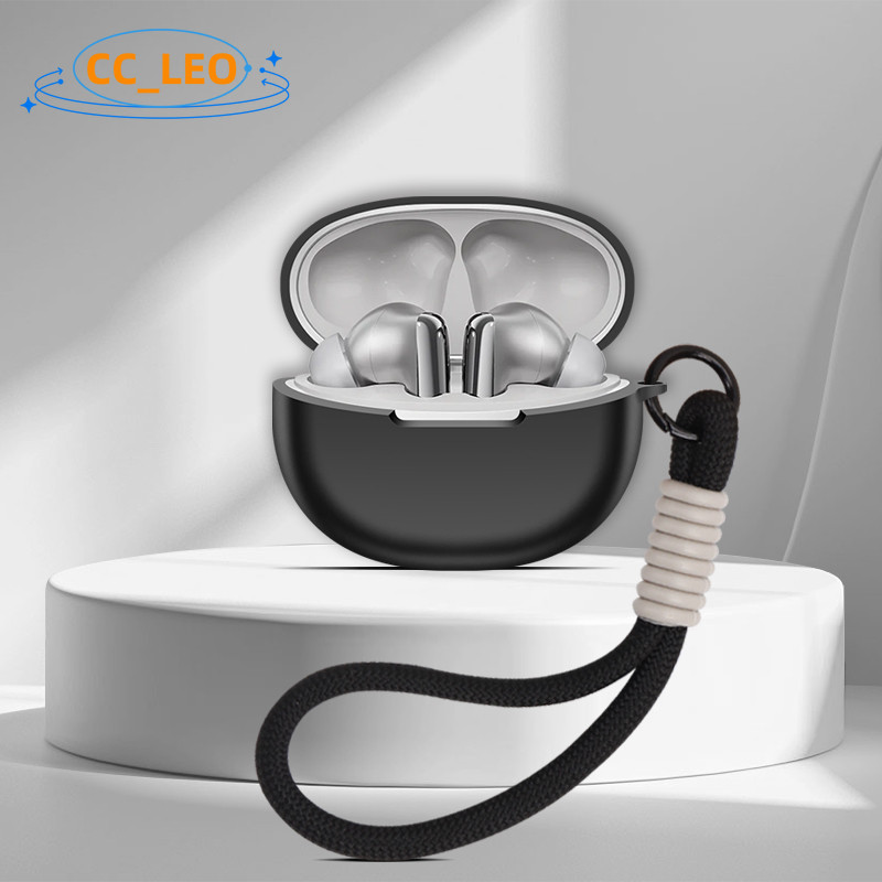 for QCY MeloBuds N70 Case Silicone Soft Case Cute Lanyard Pendant Suitable for QCY MeloBuds N70 Shoc