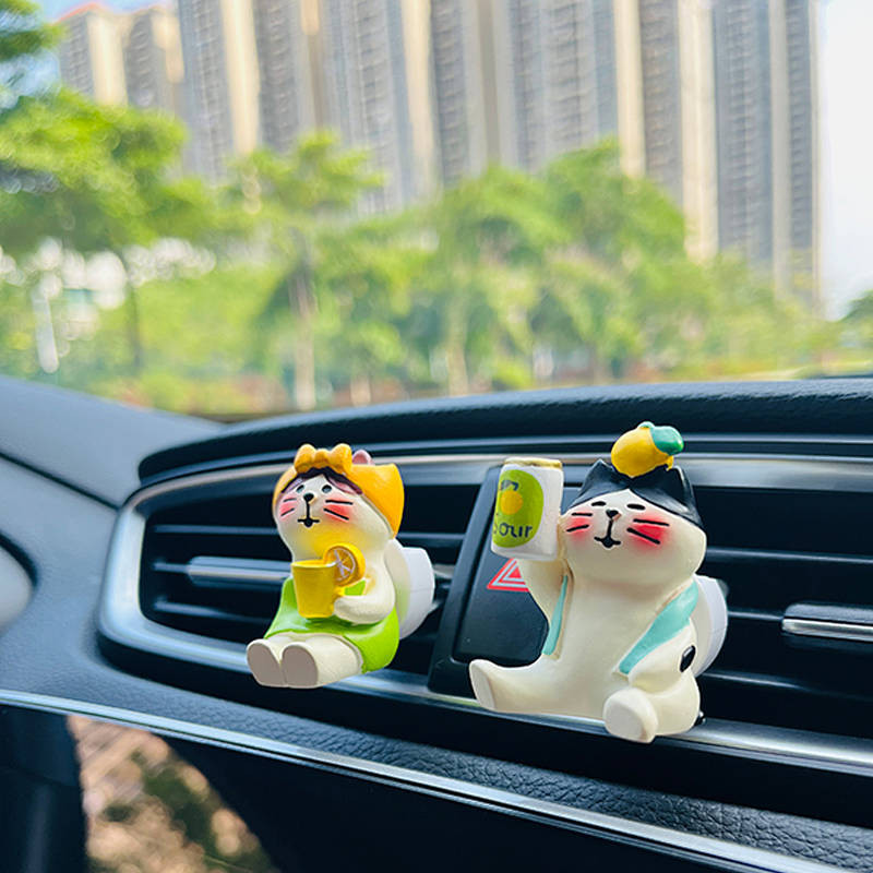 Car Air Conditioning Air Outlet Aromatherapy Jasmine Scented Green Tea Healing Personality Car Inter