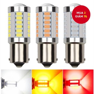 1 Bóng Đèn LED Tín Hiệu PY21W P21 / 5W 1156 Ba15s 1157 Bay15d 12V 33SMD 7000K Cho Xe Hơi
