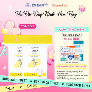 [TÚI ZIP MỚI] Combo 2 túi Bông tẩy trang làm sạch da Bông Bạch Tuyết Calla mềm mịn (500gr/túi)