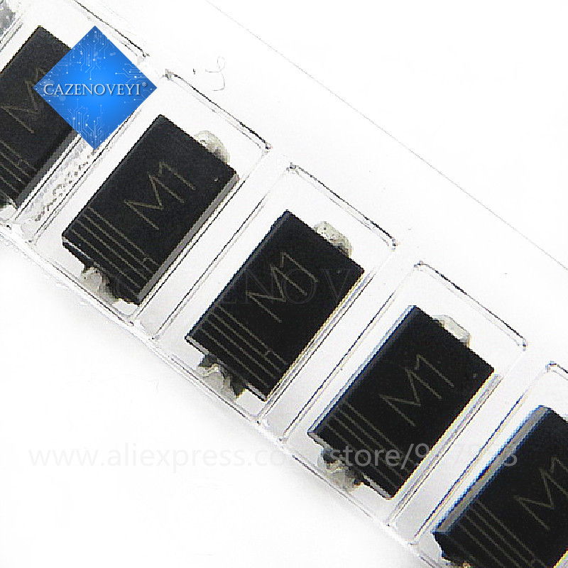 100 Mảnh 1N4001 IN4001 M1 SMD 1A 50V Chỉnh Lưu Diode Mới Ban Đầu chip