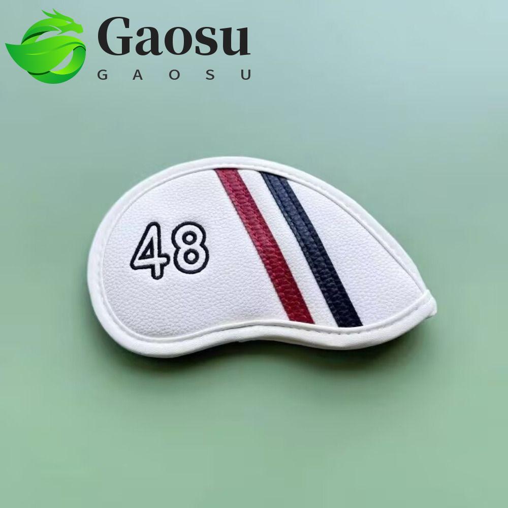 GAOSU Golf Wedge Cover, PU Leather Angle Club Sand Wedge Headcover, Universal 48 50 52 54 Độ Big Num