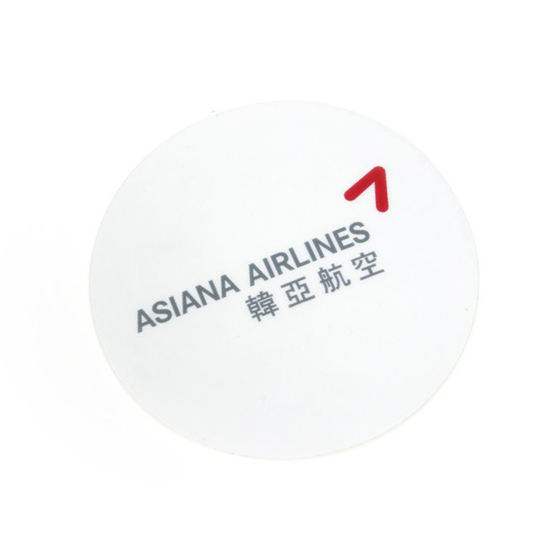 Tôi yêu bay|Hanya OZ Airlines Bộ phận du lịch nội trú Xe đẩy Vỏ tròn Nhãn dán Asiana Airlines Inc