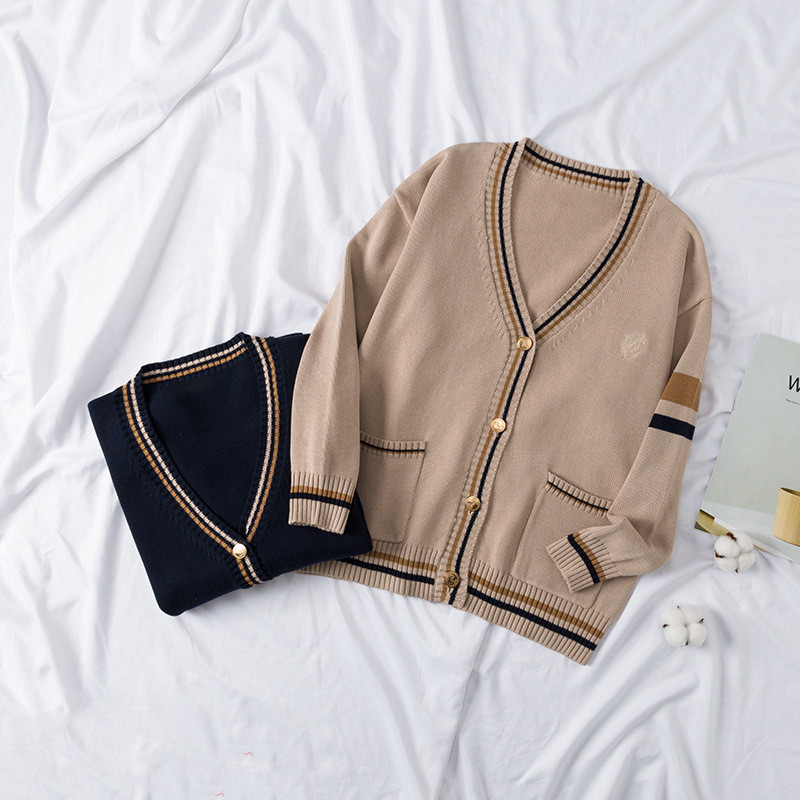 Áo len Mizu & Haramachi Áo dệt kim Cardigan Áo len sản xuất JK / DK-Clothing Áo len