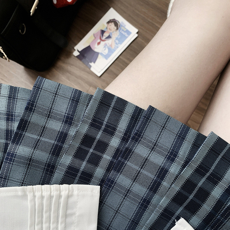 Chính hãng jk [Aomori] Váy ca rô Đồng phục Nhật Bản Chính hãng Phong cách Preppy Cung cấp trường học