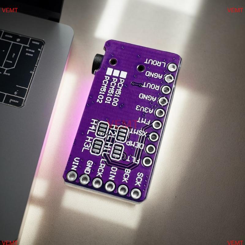 [VG] PCM5102A Giao diện Bộ giải mã DAC I2S GY-PCM5102 Mô-đun máy nghe nhạc I2S cho bảng định dạng Ra