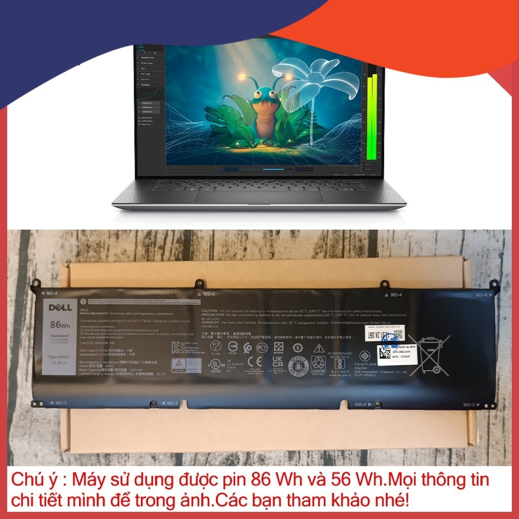 Pin Thay Thế Laptop Dell Precision 5570