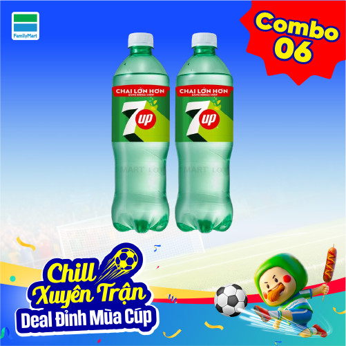 Combo 2 Nước Ngọt 7Up Chai 600ml