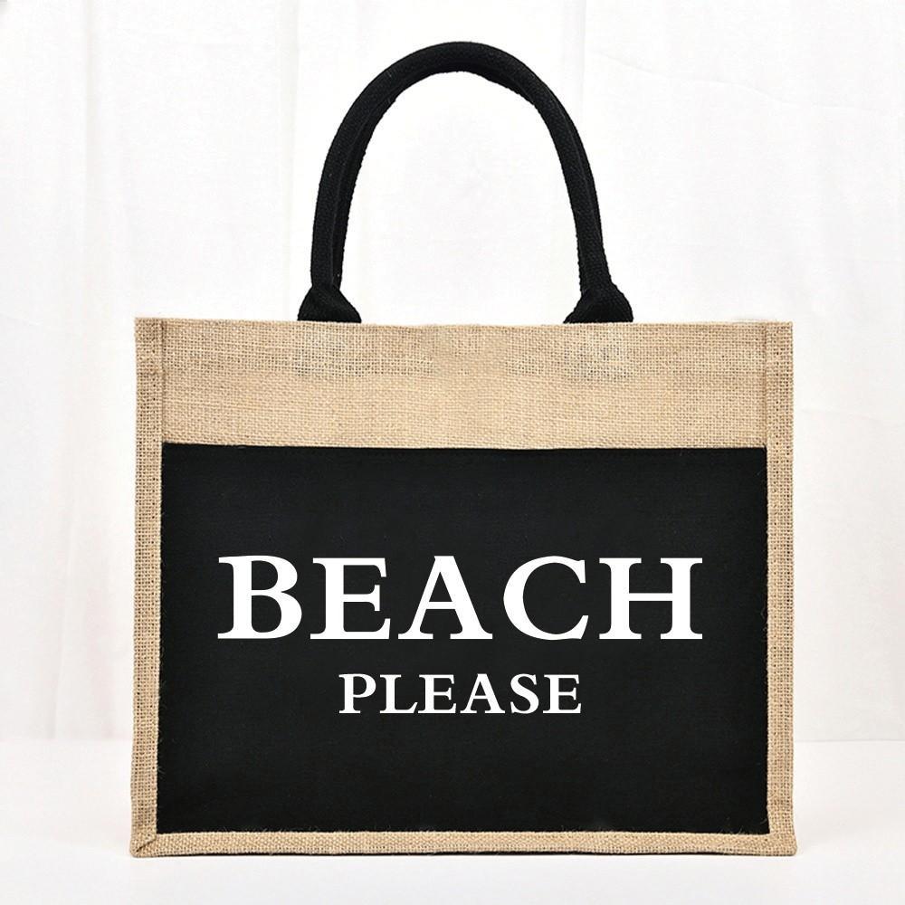 Tote Bag Handbag Shoulder Beg Sling Bags Twilly Jute Bag Shopping Bag Woman's & Man's Large Capacity