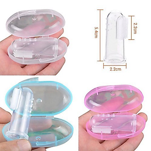 (Sỉ 2k) Combo 10 Rơ lưỡi an toàn cho bé, xỏ ngón tiện lợi, chất liệu silicon mềm mại