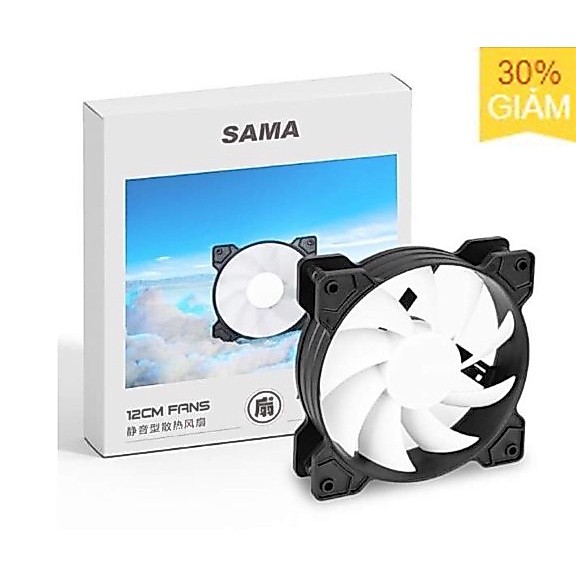 Fan 12cm SAMA 12V mới cho máy tính