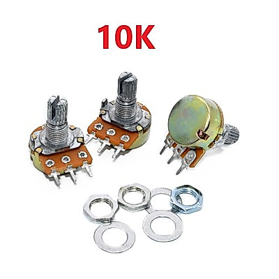 Triết Áp Đơn 3 chân 1K 2K 5K 10K 20K 50K 100K 500K 1M chất lượng cao, biến trở Volum, vỏ, núm triết 