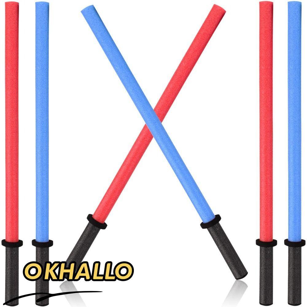 OKHALLO Pool Noodle Stick, Xốp Long Pool Noodles Foam Light Sabre Toy, Đảng Ủng Hộ Đồ Chơi Bọt Mùa H