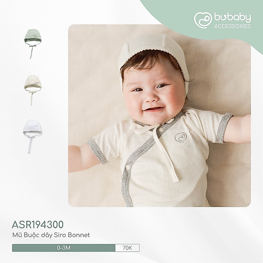 Mũ buộc dây Bu baby Siro Bonet ASR194300 Baby Born shop