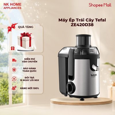 Máy Ép Trái Cây Tefal ZE420D38 400W 0.95L, Ống 60mm - Bảo Hành Chính Hãng 24 Tháng