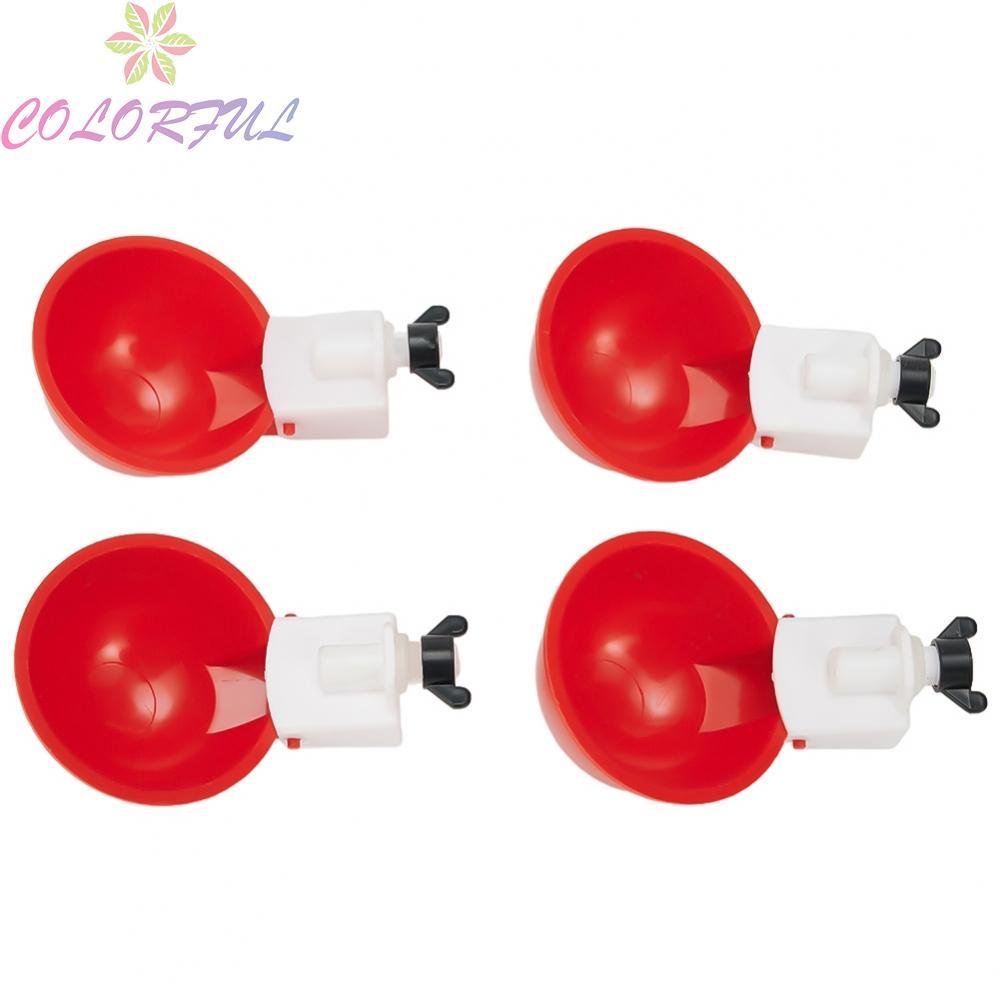Chicken Waterer Chicken Drinker Chicken PC Poultry Drinker Red Watering Cups
