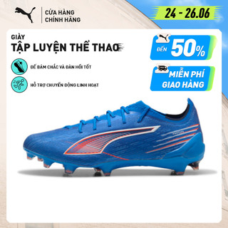 Giày Đá Banh PUMA Unisex ULTRA 6 ULTIMATE FG Ultra Blue-White-Glowing Red Màu Xanh