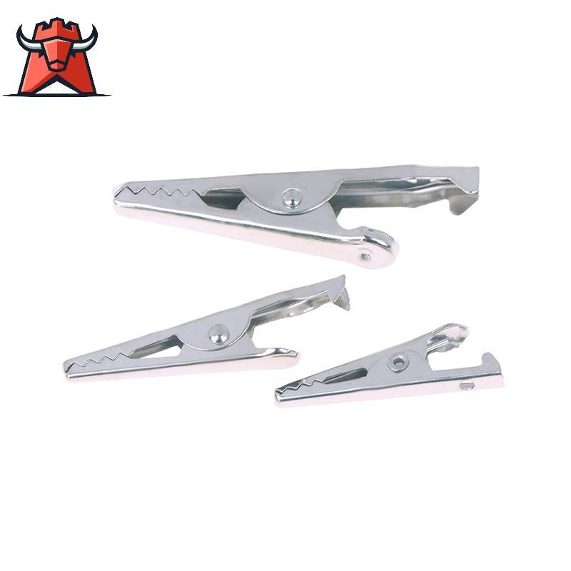 Bull 50Pcs Mini Alligator Clip Mini Bạc Kim Loại Alligator Clip 28Mm 35Mm 45Mm Cho Điện Thử Nghiệm C